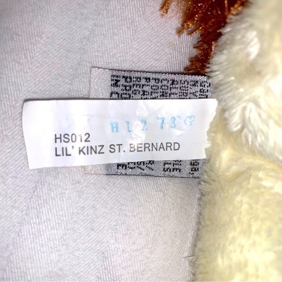 Ganz Webkinz Lil KINZ ST BERNARD Authentic Plush Stuffed Animal Puppy Dog 7” - Picture 7 of 7